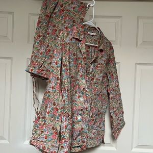 Roller Rabbit Size L Pajama SET, 100% cotton